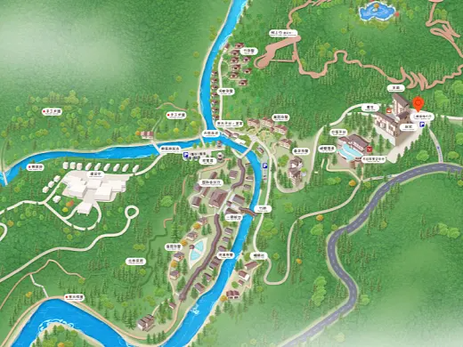 沁水结合景区手绘地图智慧导览和720全景技术，可以让景区更加“动”起来，为游客提供更加身临其境的导览体验。